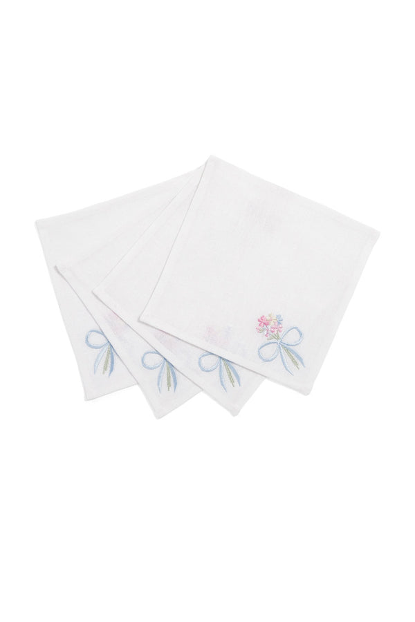 Loveshackfancy Bow Cocktail Napkins Set Of 4