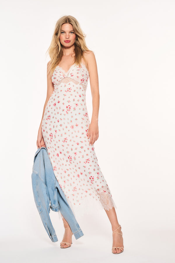 Loveshackfancy Bristelle Floral Maxi Slip Dress