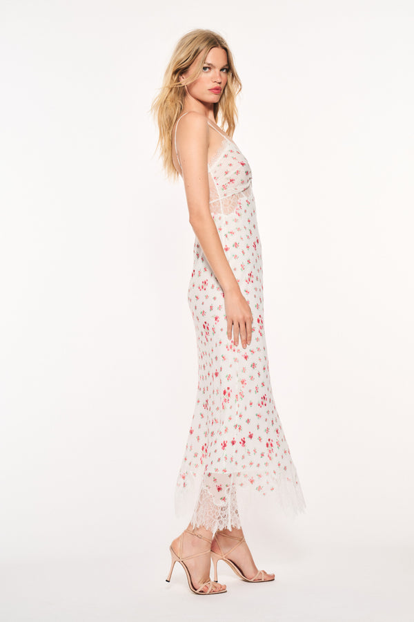 Loveshackfancy Bristelle Floral Maxi Slip Dress