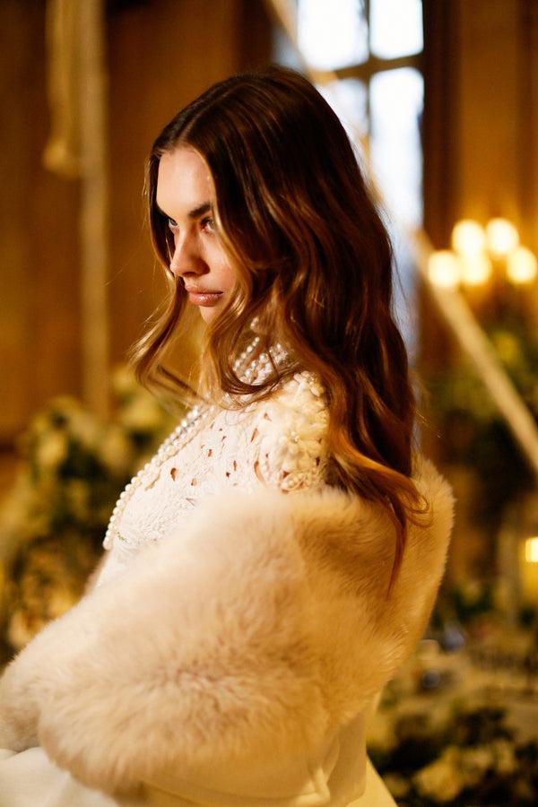 Loveshackfancy Charla Faux Fur Stole