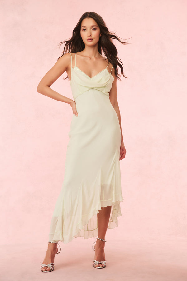 Loveshackfancy Chesley Chiffon Slip Dress