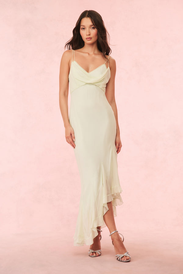 loveshackfancy Chesley Chiffon Slip Dress