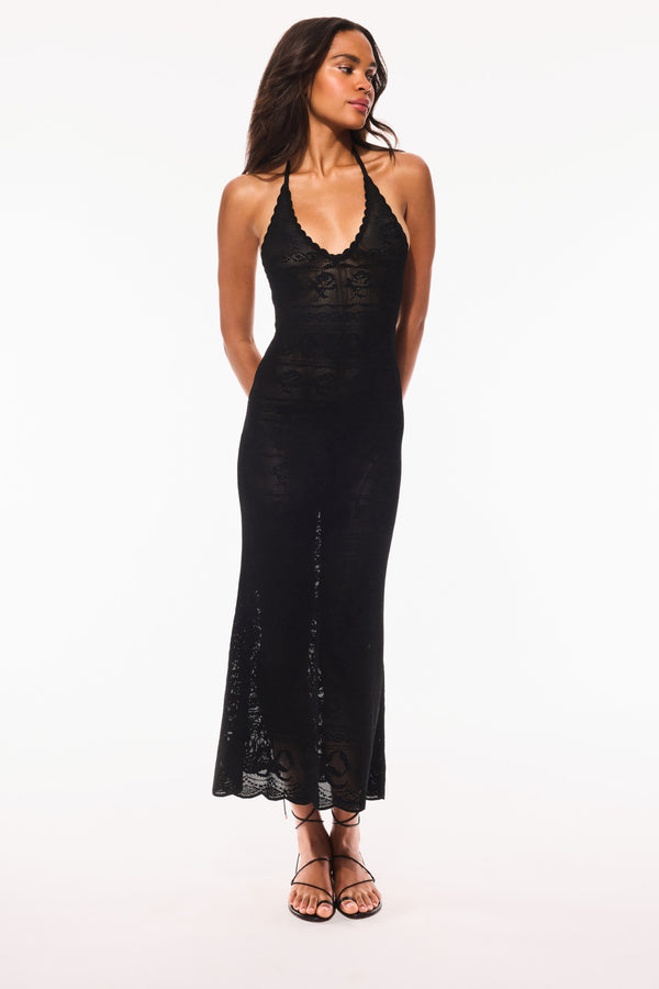 Loveshackfancy Cillian Pointelle Knit Maxi Dress