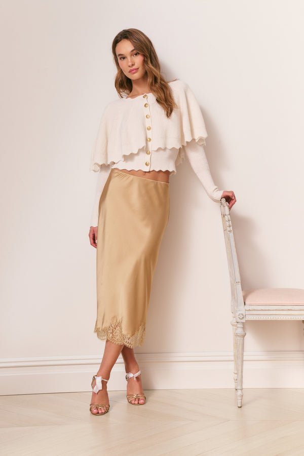 Loveshackfancy Daelyn Cashmere Cape Cardigan