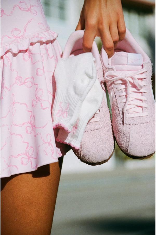 Loveshackfancy Doyenne Cotton Bow Ankle Socks