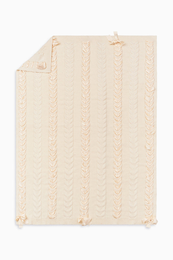 loveshackfancy Eflore Luxe Alpaca Ribbon Blanket