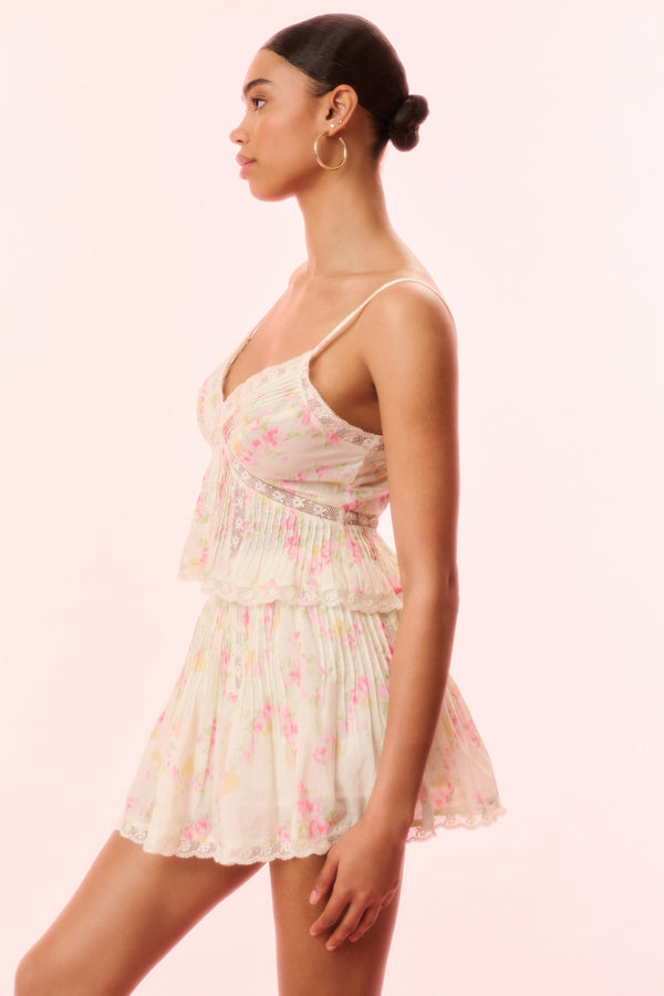 Loveshackfancy Elsette Cotton Floral Top