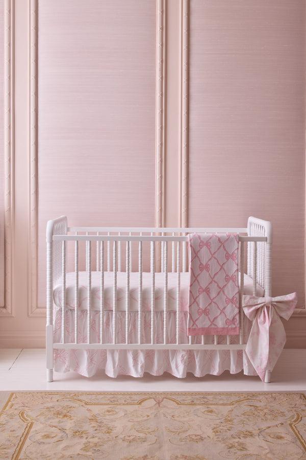 loveshackfancy Embroidered Crib Skirt
