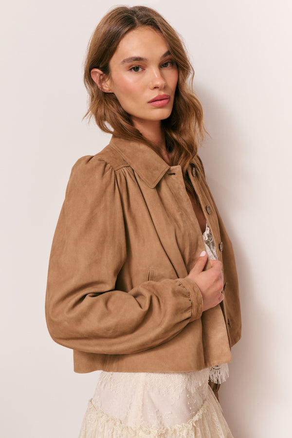 Loveshackfancy Eris Suede Jacket