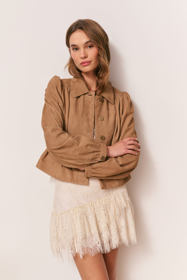 Loveshackfancy Eris Suede Jacket