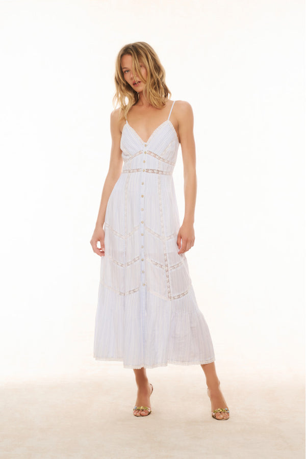 loveshackfancy Esilda Cotton Midi Dress
