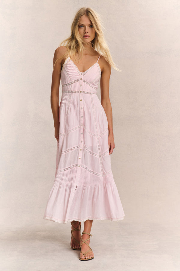 loveshackfancy Esilda Heritage Cotton Midi Dress