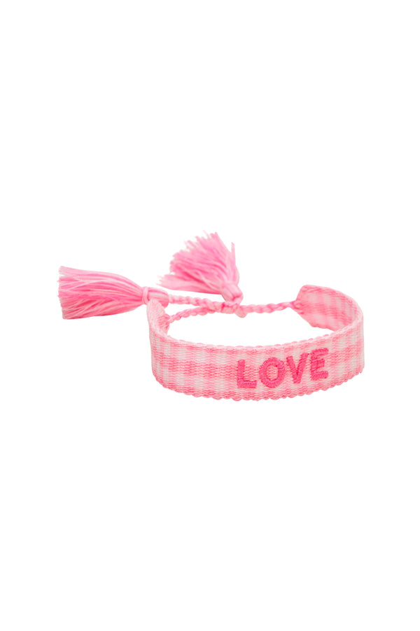loveshackfancy Gingham Love Woven Bracelet