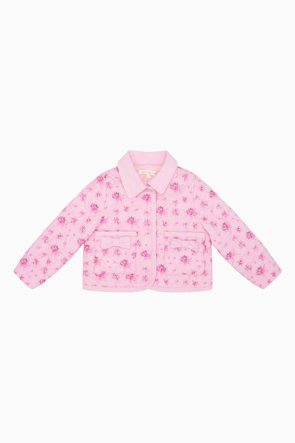 Loveshackfancy Girls Aubrina Floral Quilted Jacket