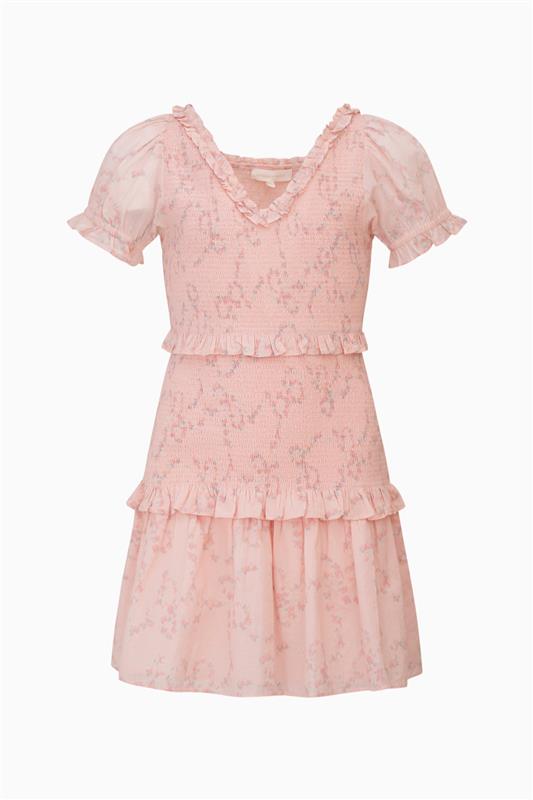 Loveshackfancy Girls Banson Luna Rosa Fleur Dress