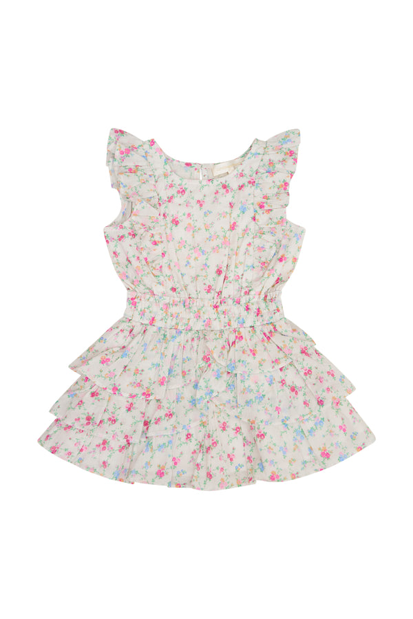Loveshackfancy Girls Decker Cotton Floral Dress