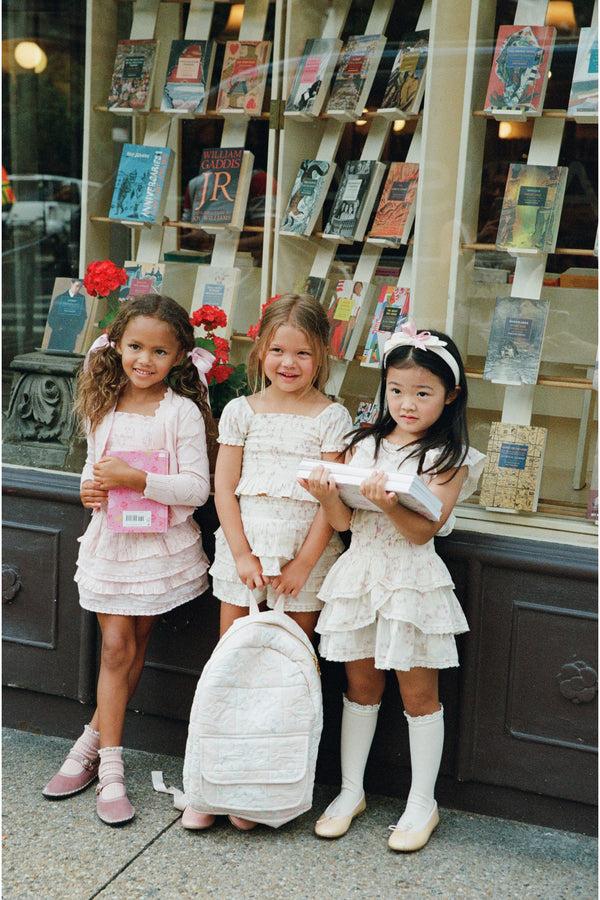 Loveshackfancy Girls Decker Luna Rosa Fleur Dress