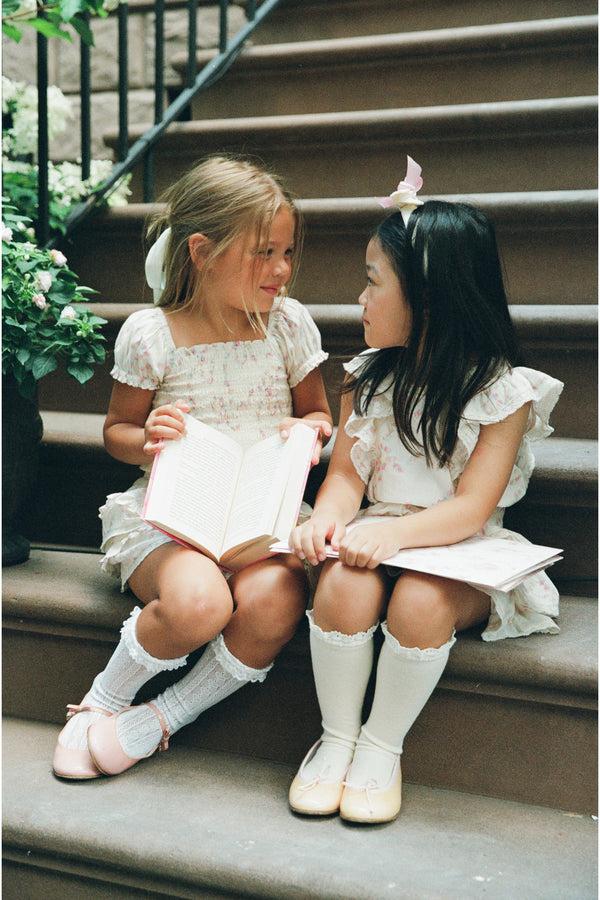 Loveshackfancy Girls Decker Luna Rosa Fleur Dress