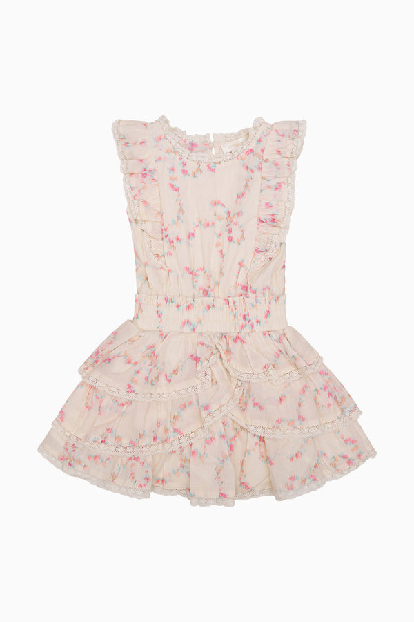 loveshackfancy Girls Decker Luna Rosa Fleur Dress