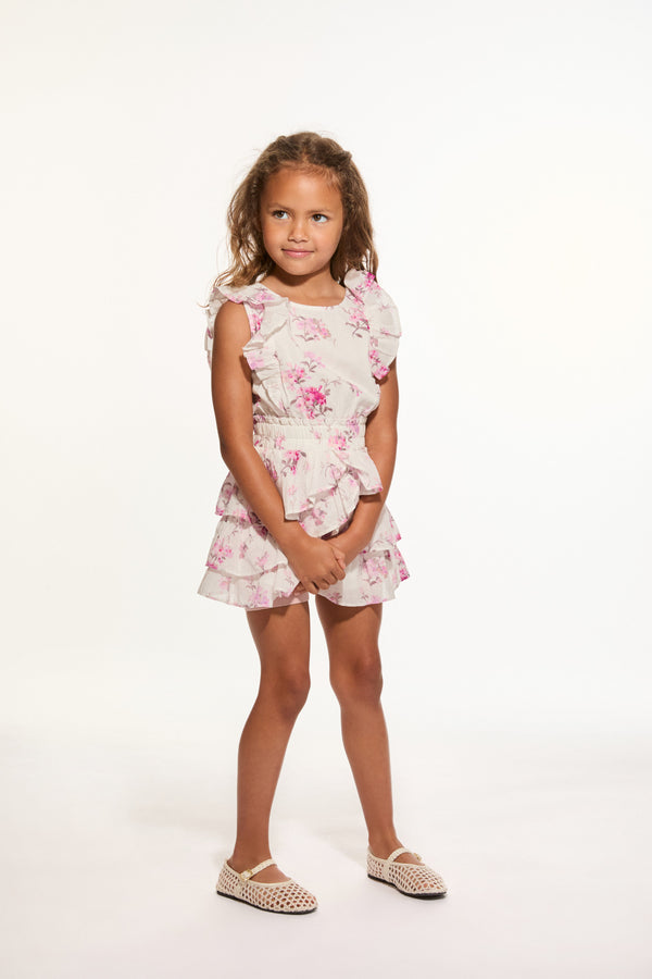 Loveshackfancy Girls Decker Upcycled Cotton Dress