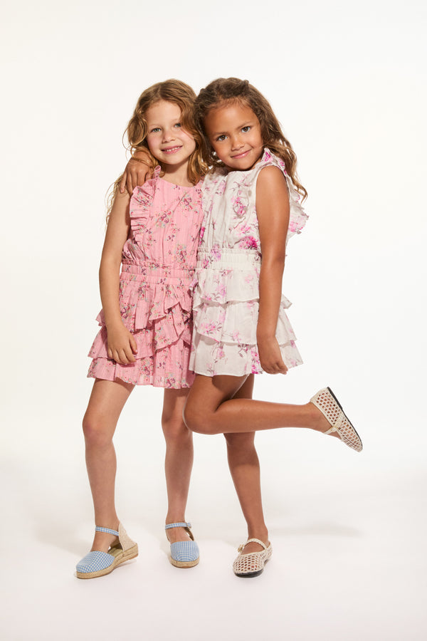 Loveshackfancy Girls Decker Upcycled Cotton Dress