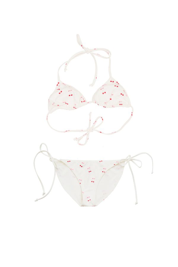 Loveshackfancy Girls Finnie Cherry Bikini