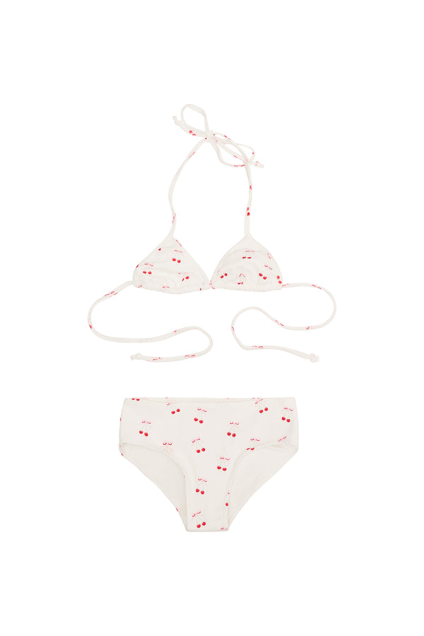 loveshackfancy Girls Finnie Cherry Bikini