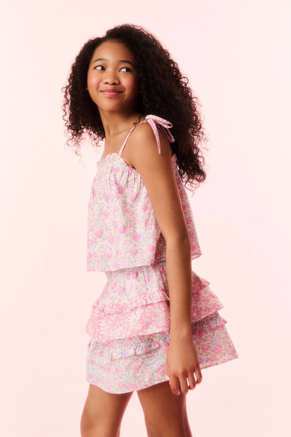 Loveshackfancy Girls Fiorella Liberty Fabric Top