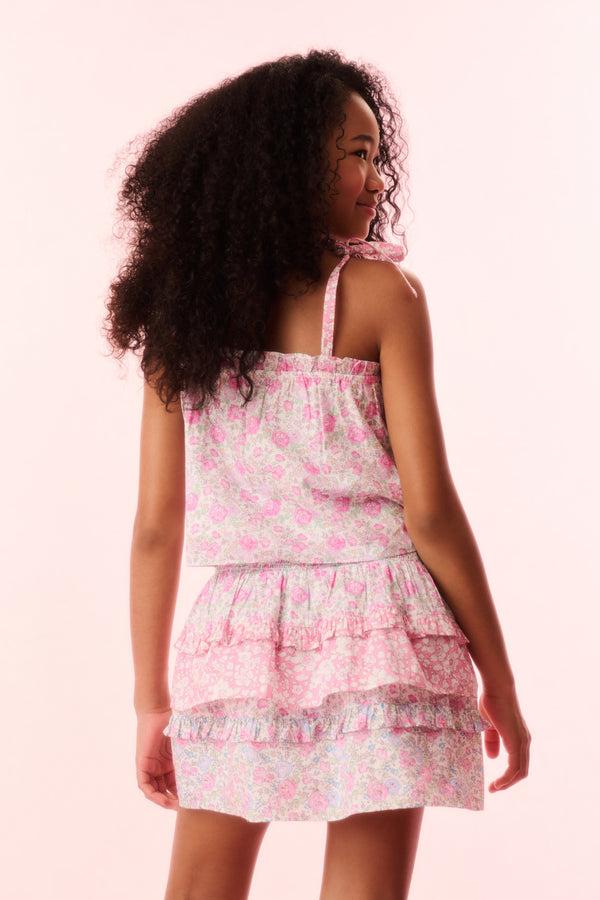 Loveshackfancy Girls Fiorella Liberty Fabric Top
