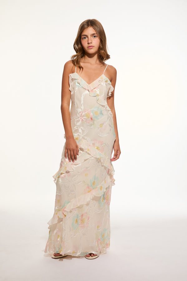 loveshackfancy Girls Mini Rialto Silk-Blend Dress