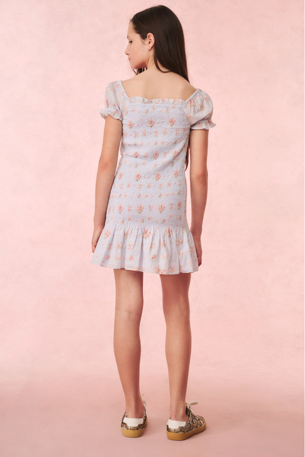 Loveshackfancy Girls Mosa Cotton Floral Dress