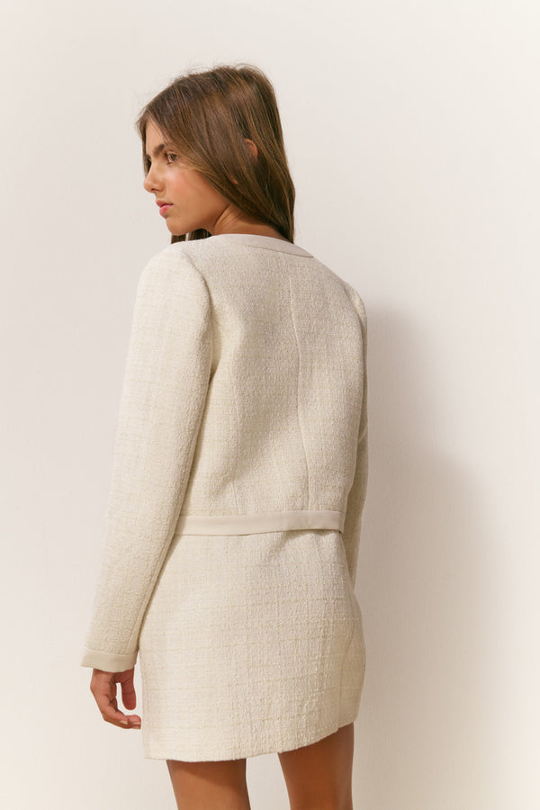 Loveshackfancy Girls Palomina Tweed Jacket