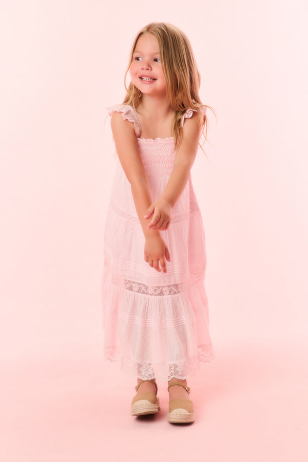 Loveshackfancy Girls Rhiannon Cotton Dress