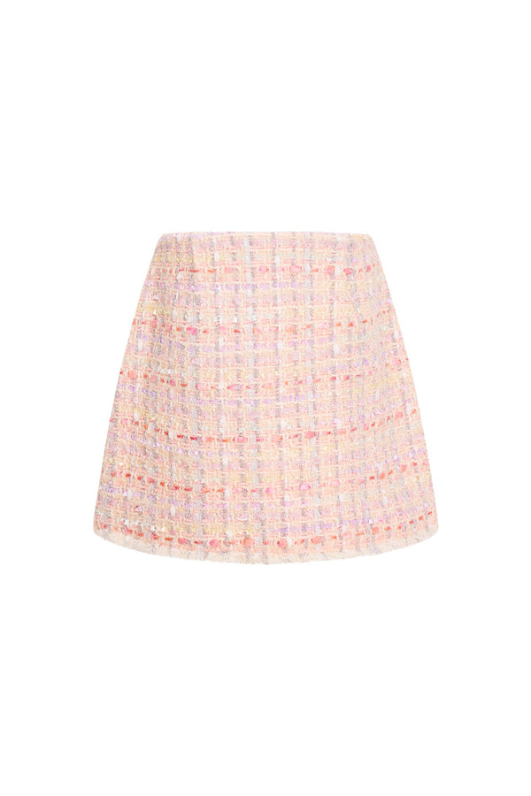 Loveshackfancy Girls Roelle Tweed Skirt