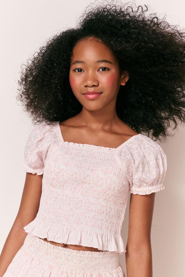 loveshackfancy Girls Secret Crush Fabielle Top