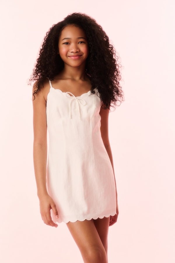 Loveshackfancy Girls Sydelia Linen Mini Dress