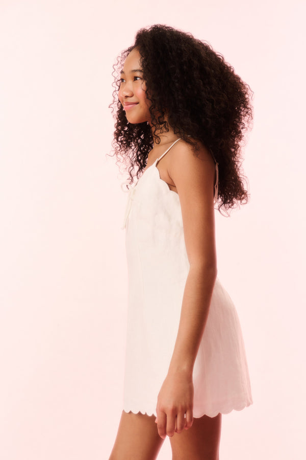 Loveshackfancy Girls Sydelia Linen Mini Dress