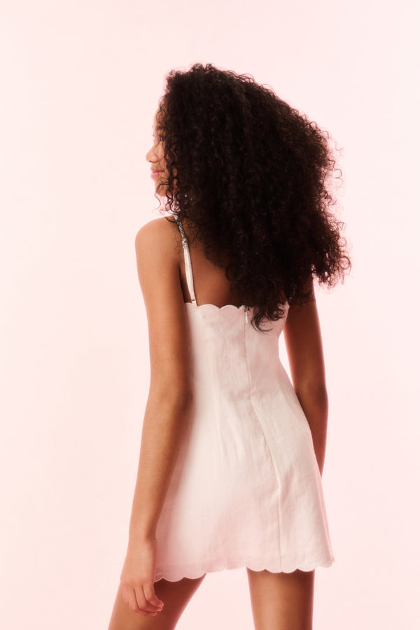 Loveshackfancy Girls Sydelia Linen Mini Dress