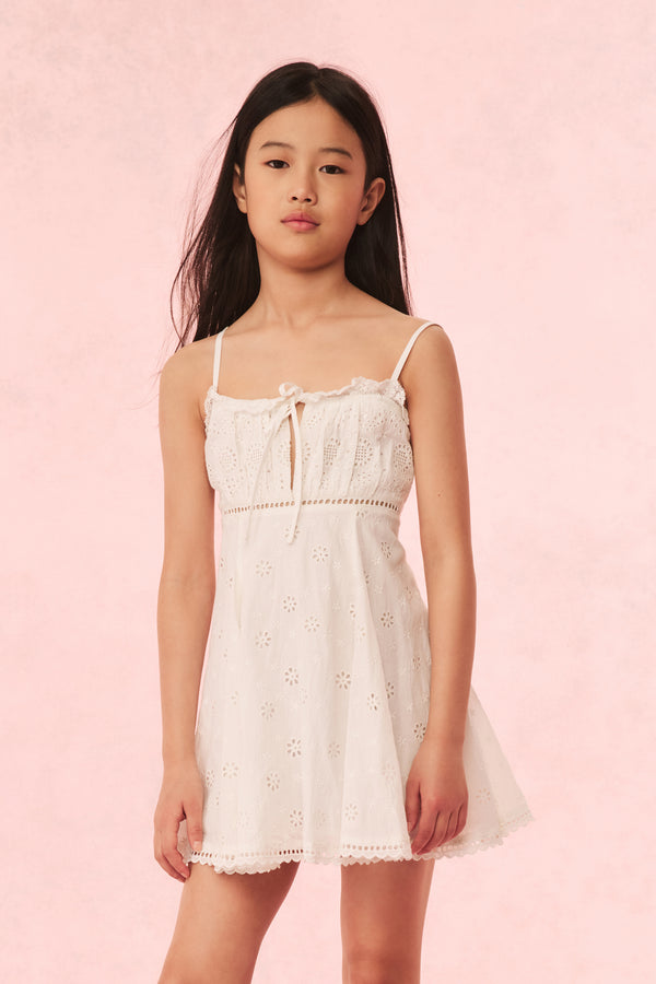 loveshackfancy Girls Taralynn Eyelet Lace Dress