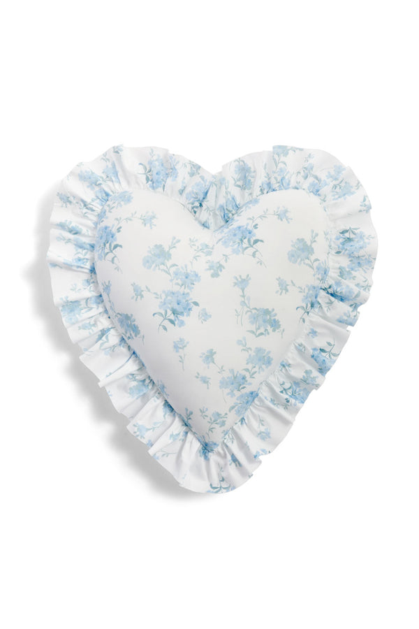 Loveshackfancy Heart Shape Ruffle Pillow