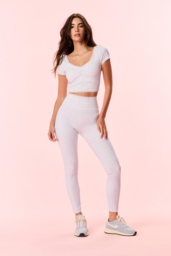 Loveshackfancy Highland Gingham Print Leggings