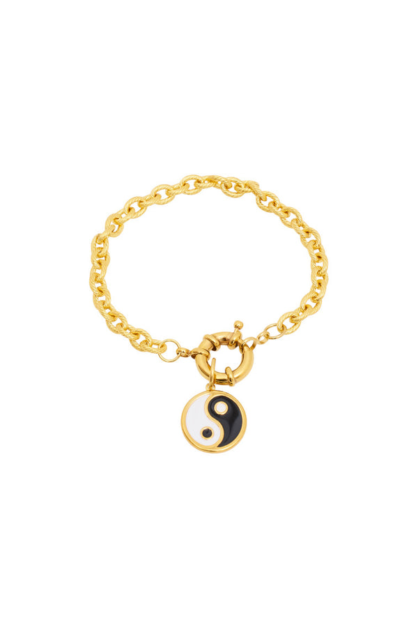 loveshackfancy Hypso Yin Yang Charm Bracelet