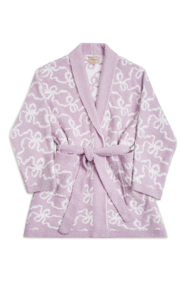 Loveshackfancy Indie Teddy Bow Print Bath Robe