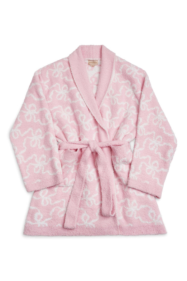 loveshackfancy Indie Teddy Bow Print Bath Robe