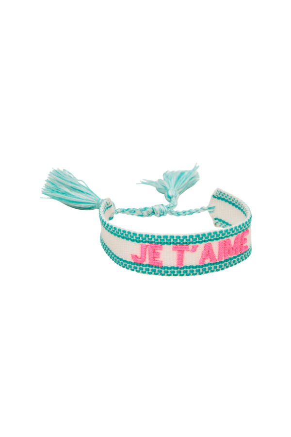 loveshackfancy JE T'AIME Woven Bracelet
