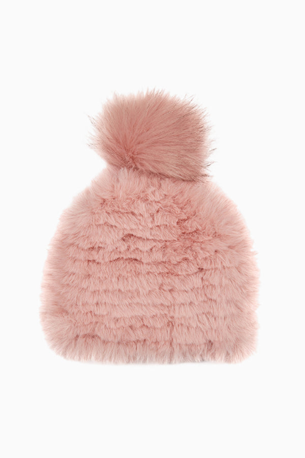 loveshackfancy Jocelyn Faux Fur Winter Hat