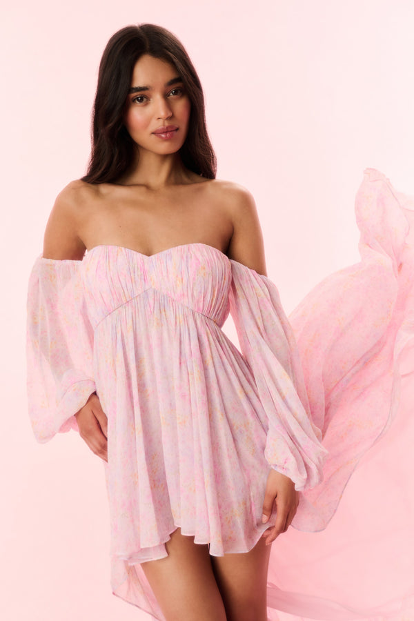 Loveshackfancy Kataline Floral High-Low Dress