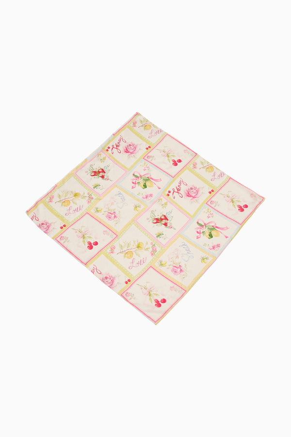 loveshackfancy Labrina Fruit Print Scarf