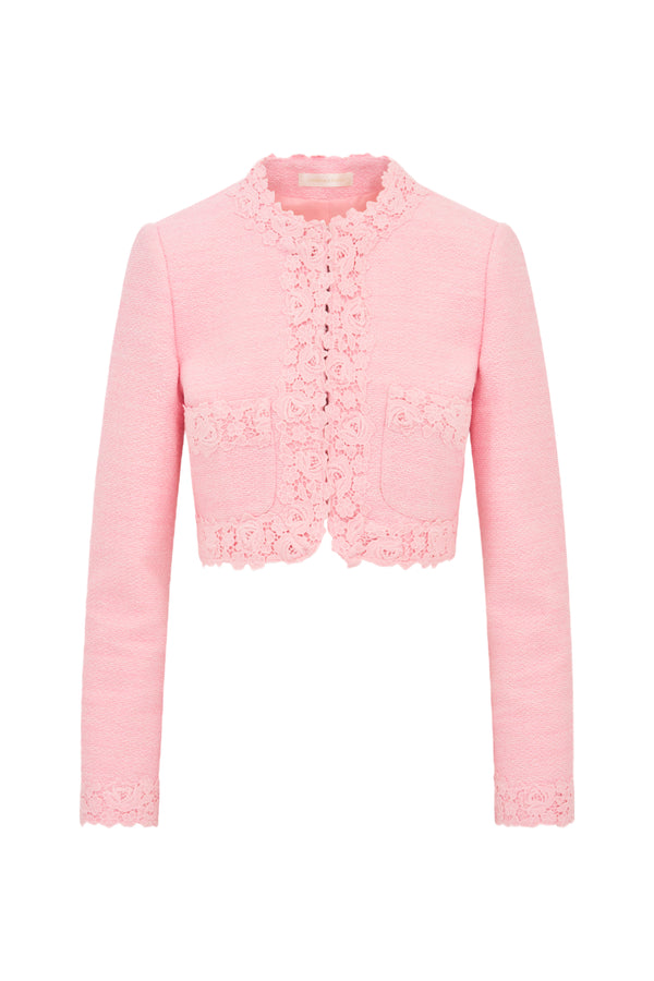 Loveshackfancy Leilana Tweed Cropped Jacket