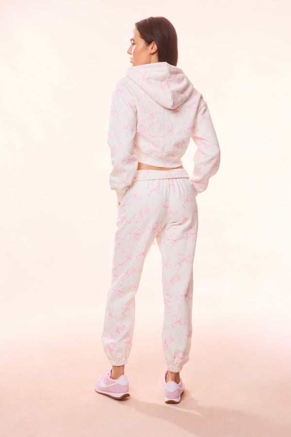 Loveshackfancy Lillia Cotton Bow Sweatpant